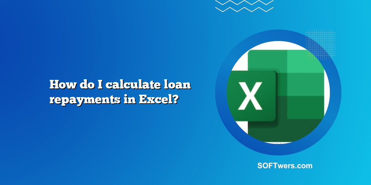 How do I calculate loan repayments in Excel?